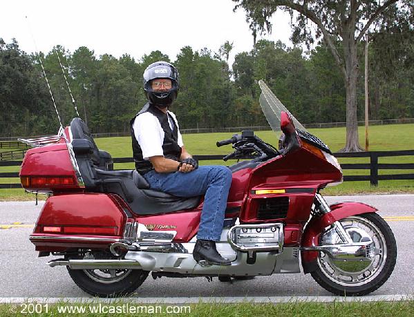  Riding Motorcycle Escort at the Horse Farm Hundred - Photo Copyright 2001 Bill Castleman 
